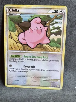Cleffa 17/123 Heartgold & Soulsilver Regular Pokemon TCG Moderately Played - Image 1