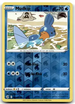 Mudkip 062/264 SWSH08: Fusion Strike Common Reverse Holo Pokemon TCG LP - Image 1
