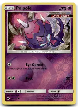 Poipole 107/214 SM - Lost Thunder Common Reverse Holo Pokemon TCG LP - Image 1