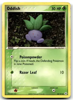 Oddish 68/101 Hidden Legends Common Normal Pokemon TCG HP - Image 1