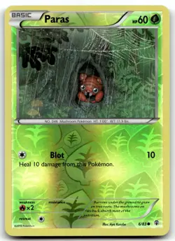 Paras 6/83 Generations Common Reverse Holo Pokemon TCG LP - Image 1