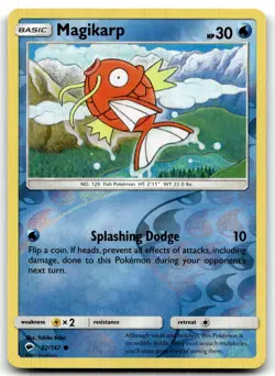 Magikarp 32/147 SM - Burning Shadows Common Reverse Holo Pokemon TCG LP - Image 1