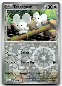 Tandemaus - 166/193 SV02: Paldea Evolved Common Reverse Holo Pokemon TCG NM - Image 1