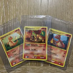 Pokemon 2008 Stormfront Charizard Holo 103/100 (with Charmander & Charmeleon) - Image 1