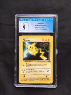 Pokemon Cards: Wizards Black Star Promo: Pikachu 4 CGC 9 - Image 1