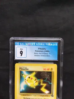Pokemon Cards: Wizards Black Star Promo: Pikachu 4 CGC 9 - Image 3