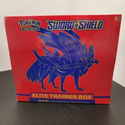Sealed Pokemon TCG Sword & Shield Elite Trainer Box ETB SWSH01 Zacian JP0092 - Image 1