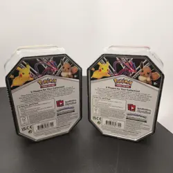 2- Sealed Pokemon V Powers Tin Pikachu and Eevee V JP0118 - Image 3
