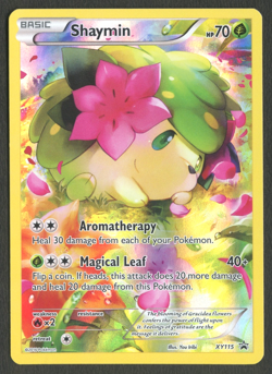 Pokemon TCG: Shaymin XY115 Mythical XY Generation Black Star Promo - Image 1