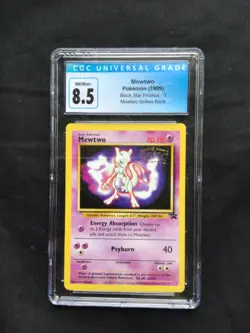Pokemon Cards: Wizards Black Star Promo: Mewtwo 3 CGC 8.5 - Image 1