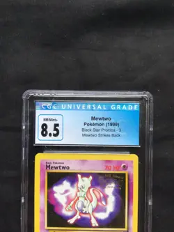 Pokemon Cards: Wizards Black Star Promo: Mewtwo 3 CGC 8.5 - Image 3