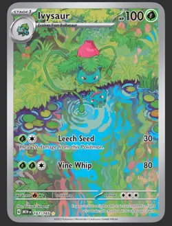 Ivysaur 2023 Pokemon TCG Scarlet & Violet 151 IR #167/165 - Image 1