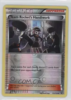 Team Rocket's Handiwork Reverse Foil Pokemon XY Fates Collide #112 - Image 1