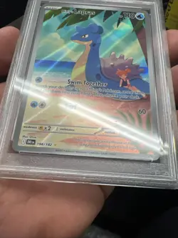 Pokemon Misty's Lapras 194/182 PSA 9 Destined Rivals Illustration Rare - Image 4