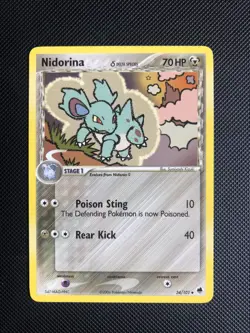 Pokemon TCG Nidorina EX Dragon Frontiers 34/101 Regular Uncommon NM - Image 1