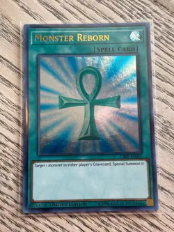 YUGIOH! Monster Reborn LART-EN001 Ultra Rare Lost Art Promo Limited Edition NM - Image 1