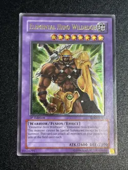 YuGiOh Elemental Hero Wildedge EEN-EN035 Ultimate Rare 1st Ed - Image 1