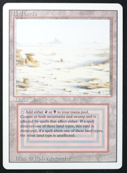 Badlands Magic Card Dual Land Revised MTG Reserved List - Image 3
