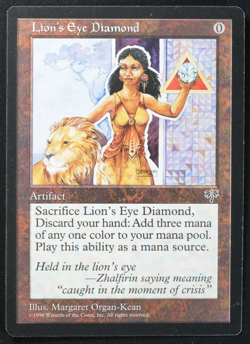 Lion's Eye Diamond Magic Card Mirage MTG Reserved List - Image 1