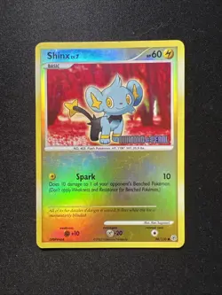 Shinx 98/130 Reverse Holo Diamond & Pearl Stamped Ken Sugimori Pokemon Card TCG - Image 1