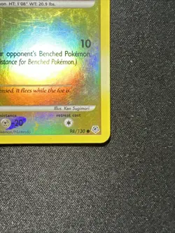 Shinx 98/130 Reverse Holo Diamond & Pearl Stamped Ken Sugimori Pokemon Card TCG - Image 4