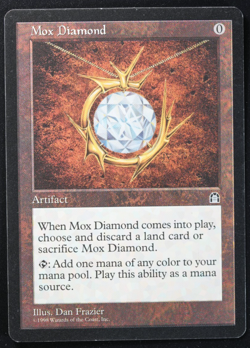 Mox Diamond Stronghold Magic Card MTG Reserved List - Image 1