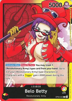 One Piece Awakening of the New Era Belo Betty Card OP05-002 - Image 1