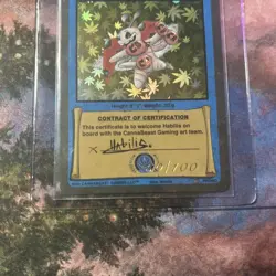 The Lady Bug Contract Card Promo 50/100 Serialized - Cannabeast Tcg - Image 3