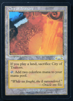 City of Traitors Magic Card Exodus MTG Reserved List - Image 1
