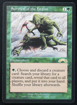 Survival of the Fittest Exodus Magic Card MTG Reserved List - Image 1