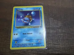 Squirtle Pokemon TCG WOTC Team Rocket NON- Holo Rare Card 68/82 LP - Image 1