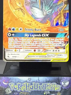 Pokemon Card Moltres & Zapdos & Articuno GX 44/68 Hidden Fates Full Art NM - Image 3