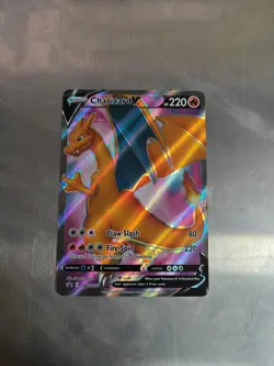 Pokemon Card Charizard V SWSH050 Black Star Promo Champions Path - Image 1