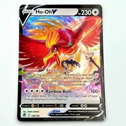 Ho-Oh V 140/195 Near MINT Silver Tempest Ultra Rare Holo Pokemon Card - Image 1