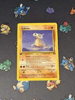 Pokemon Cards Cubone 50/64 Jungle FIRST EDITION WOTC - (LP) #2 - Image 1