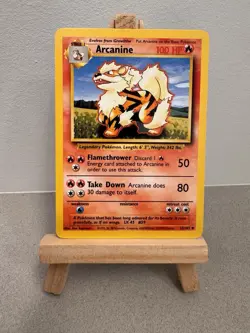 Arcanine 23/102 Base Set Unlimited 1999 Pokemon Uncommon Vintage Card - MINT - Image 1
