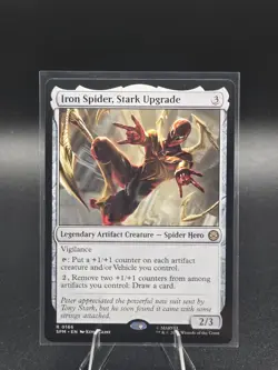 Magic The Gathering MTG Marvel R 0166 Iron Spider Stark Upgrade - Image 1