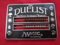 Magic The Gathering 1995 The Duelist Enamel Life Counter Black - Image 1