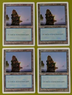 Island (435) x4 Fifth Edition 5th 4x Magic the Gathering MTG White Border - Image 1