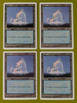 Island (437) x4 Fifth Edition 5th 4x Magic the Gathering MTG White Border - Image 1