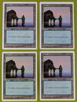 Island (434) x4 Fifth Edition 5th 4x Magic the Gathering MTG White Border - Image 1