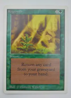 4x Regrowth, 1x Gaea's Liege. Unlimited Set. Magic the Gathering. - Image 4