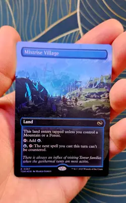 Mistrise Village (BORDERLESS FOIL) | Tarkir: Dragonstorm Foil (MTG) | NM EN - Image 1