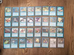 Magic The Gathering 32 Blue And Colorless Land M/NM - Image 1