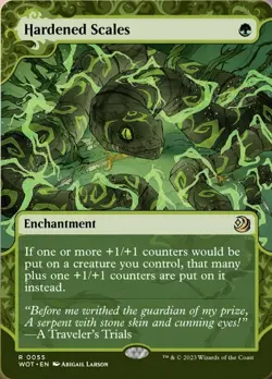 1 x Hardened Scales - Wilds of Eldraine: Enchanting Tales - NM-Mint - MTG - Image 1