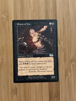 MTG Magic The Gathering Priest of Gix Urza's Saga NM - Image 1