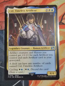 Magic The Gathering MTG - Cid, Timeless Artificer (0418) - Final Fantasy Nonfoil - Image 1