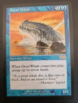 Great Whale Urza's Saga MTG Regular Lightly Played - Image 1
