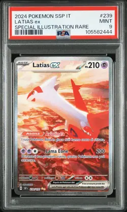 Pokemon PSA 9 Latias Ex #239 SSP IT Special illustration Rare 2024 Italiano - Image 2