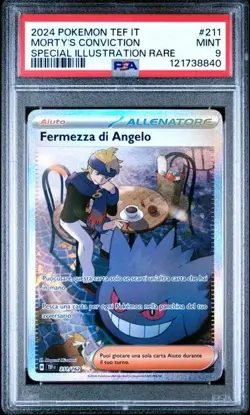 Pokemon PSA 9 Fermezza Di Angelo #211 SIR Cronoforze 2024 Italiano - Image 2